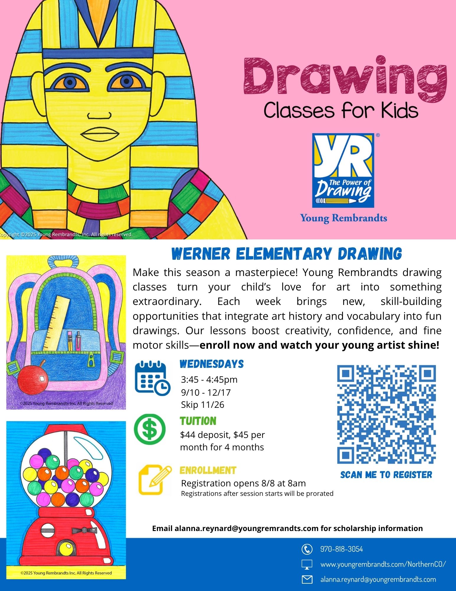Young Rembrandts Drawing Classes Werner Elementary School